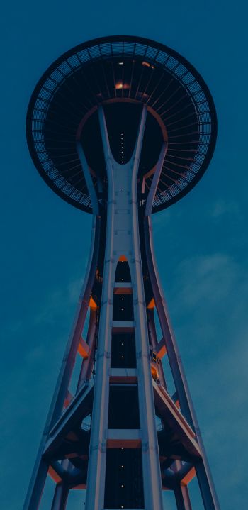 Space Needle, Seattle, USA, space needle Wallpaper 1440x2960