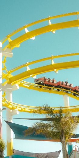 Santa Monica Pier, Santa Monica, California, USA Wallpaper 720x1440