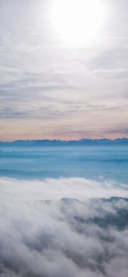 sky, clouds, fog Wallpaper 828x1792