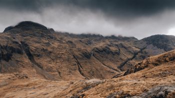 Great Gable, Siskel, Great Britain, mountain ranges Wallpaper 1600x900
