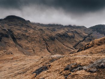 Great Gable, Siskel, Great Britain, mountain ranges Wallpaper 1024x768
