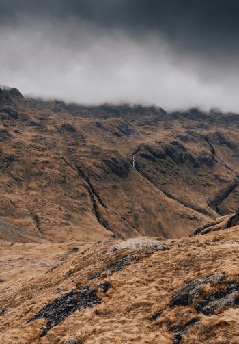 Great Gable, Siskel, Great Britain, mountain ranges Wallpaper 1640x2360