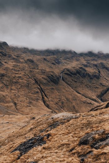 Great Gable, Siskel, Great Britain, mountain ranges Wallpaper 640x960