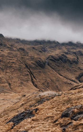 Great Gable, Siskel, Great Britain, mountain ranges Wallpaper 1752x2800