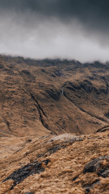 Great Gable, Siskel, Great Britain, mountain ranges Wallpaper 2160x3840
