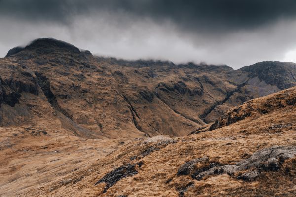 Great Gable, Siskel, Great Britain, mountain ranges Wallpaper 7008x4672