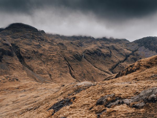 Great Gable, Siskel, Great Britain, mountain ranges Wallpaper 800x600