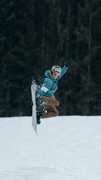 snowboard, snow resort Wallpaper 640x1136