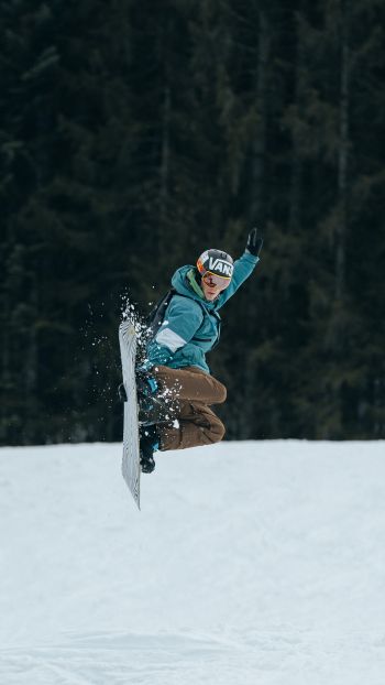 snowboard, snow resort Wallpaper 1440x2560