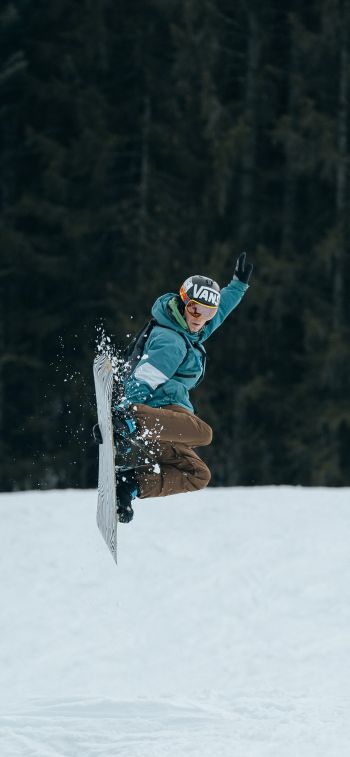 snowboard, snow resort Wallpaper 828x1792