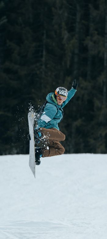 snowboard, snow resort Wallpaper 1080x2400