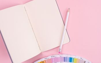 notepad, pink aesthetic, color palette Wallpaper 2560x1600
