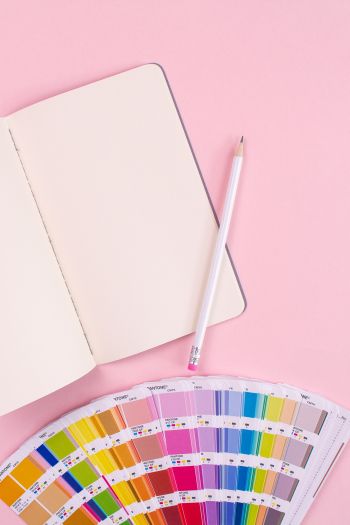 notepad, pink aesthetic, color palette Wallpaper 640x960