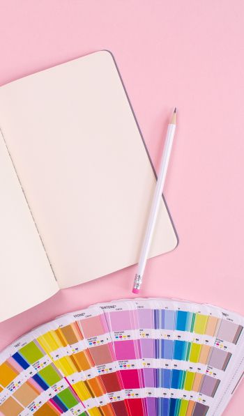 notepad, pink aesthetic, color palette Wallpaper 600x1024