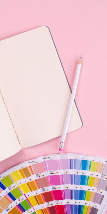 notepad, pink aesthetic, color palette Wallpaper 720x1440