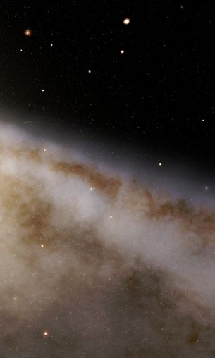 Andromeda Galaxy, galaxy, stars Wallpaper 1200x2000