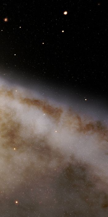 Обои 720x1440 Галактика Андромеды, галактика, звезды