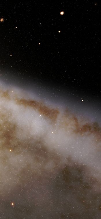 Обои 828x1792 Галактика Андромеды, галактика, звезды