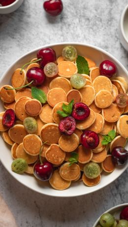 breakfast, fruit, food Wallpaper 640x1136