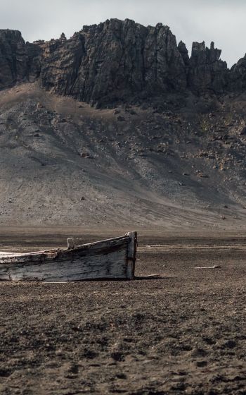dead lands, old boats, sands Wallpaper 800x1280