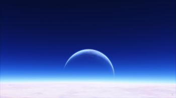Обои 1920x1080 планета, небо, синие обои