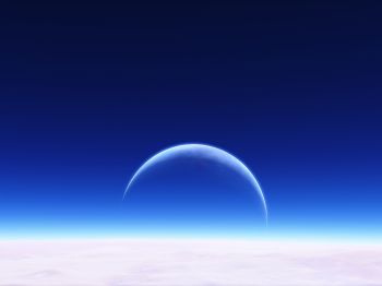planet, sky, blue wallpaper Wallpaper 1024x768
