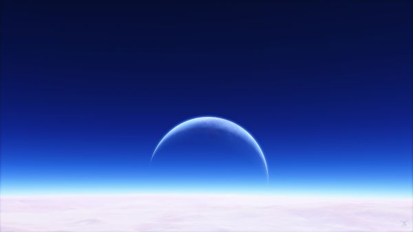 planet, sky, blue wallpaper Wallpaper 3840x2160