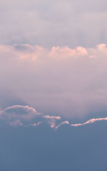 clouds, above the clouds, pink Wallpaper 1752x2800