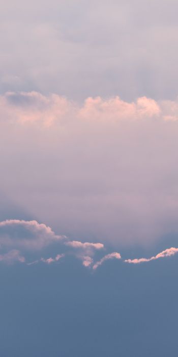 clouds, above the clouds, pink Wallpaper 720x1440