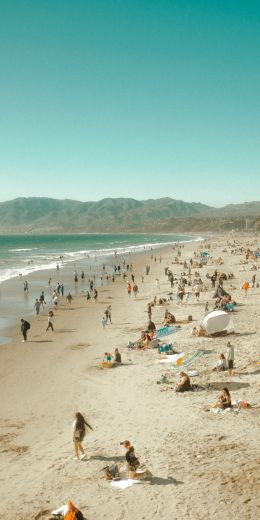 Santa Monica Pier, Santa Monica, California, USA Wallpaper 720x1440