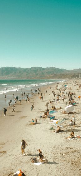 Santa Monica Pier, Santa Monica, California, USA Wallpaper 1170x2532