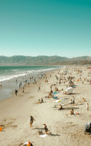 Santa Monica Pier, Santa Monica, California, USA Wallpaper 1752x2800