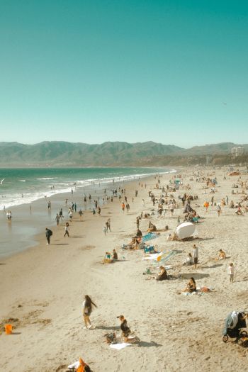 Santa Monica Pier, Santa Monica, California, USA Wallpaper 640x960