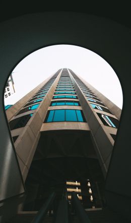 unusual angle, high-rise building Wallpaper 600x1024