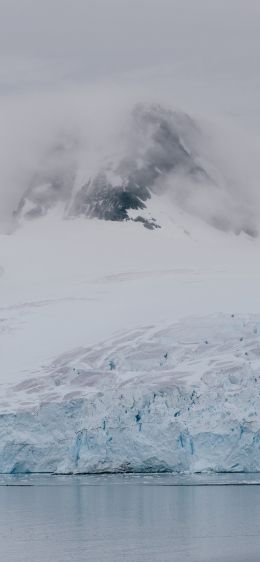 Antarctica, glaciers, sea Wallpaper 828x1792