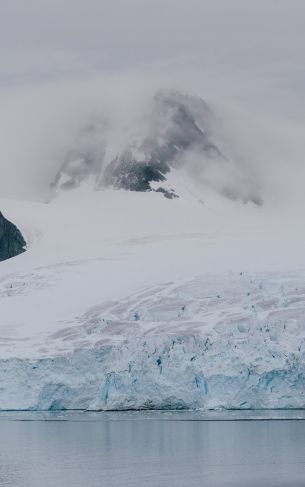 Antarctica, glaciers, sea Wallpaper 1752x2800