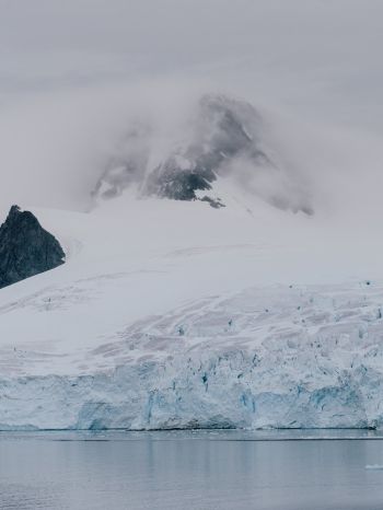 Обои 1620x2160 Антарктида, ледники, море