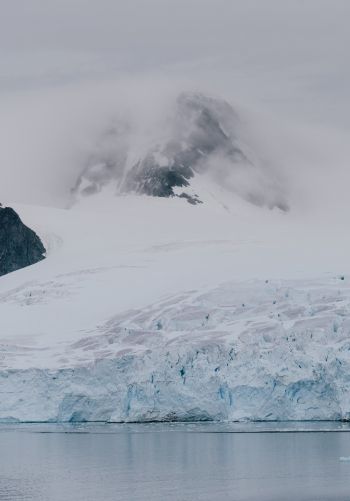 Antarctica, glaciers, sea Wallpaper 1668x2388
