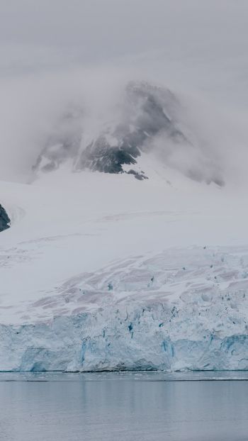 Antarctica, glaciers, sea Wallpaper 750x1334
