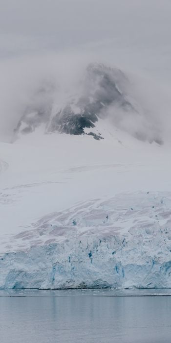 Обои 720x1440 Антарктида, ледники, море