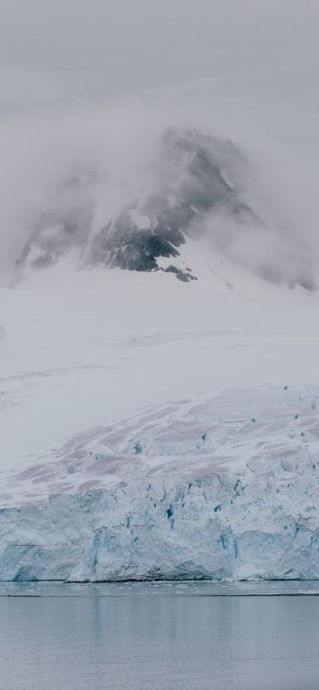 Antarctica, glaciers, sea Wallpaper 1170x2532
