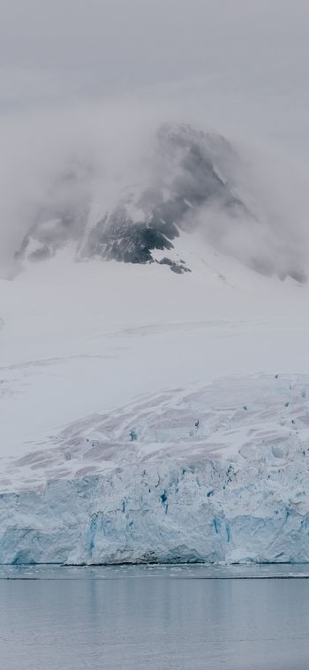 Antarctica, glaciers, sea Wallpaper 1080x2340