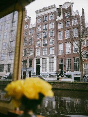 Amsterdam, The Netherlands, buildings Wallpaper 1620x2160