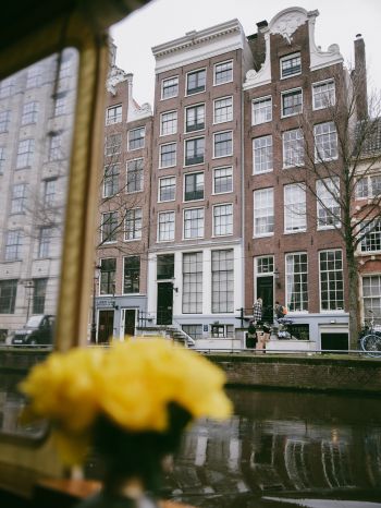 Amsterdam, The Netherlands, buildings Wallpaper 1668x2224