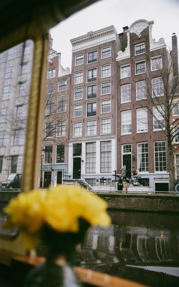 Amsterdam, The Netherlands, buildings Wallpaper 1600x2560