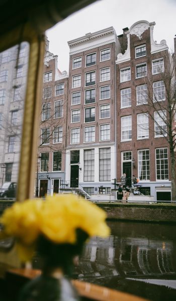 Amsterdam, The Netherlands, buildings Wallpaper 600x1024