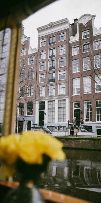 Обои 720x1440 Амстердам, Нидерланды, здания
