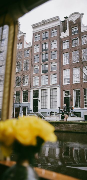Обои 1440x2960 Амстердам, Нидерланды, здания