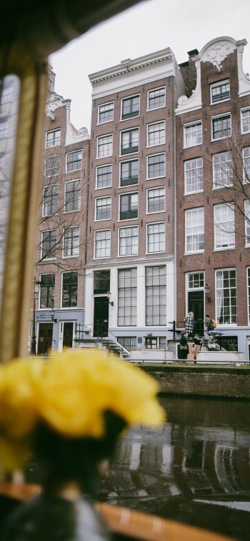Amsterdam, The Netherlands, buildings Wallpaper 1080x2340
