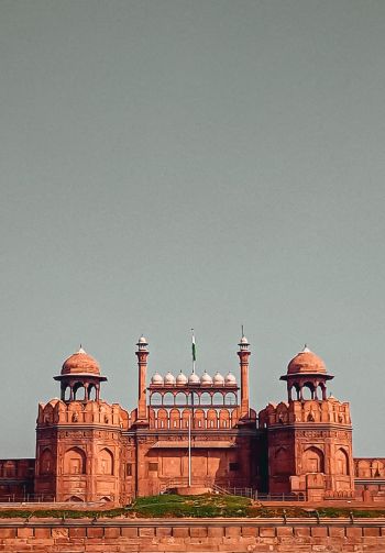 fortress, construction, red, tower Wallpaper 1640x2360